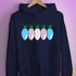 Transgender Pride Flag Christmas Lights Hoodie - Navy